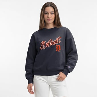 Women's Champion  Athletic Navy Detroit Tigers All-Star Sweatshirt