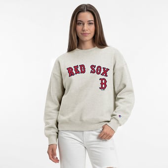Women's Champion  Oatmeal Boston Red Sox All-Star Sweatshirt