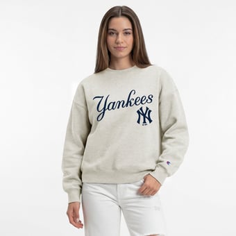 Women's Champion  Oatmeal New York Yankees All-Star Sweatshirt
