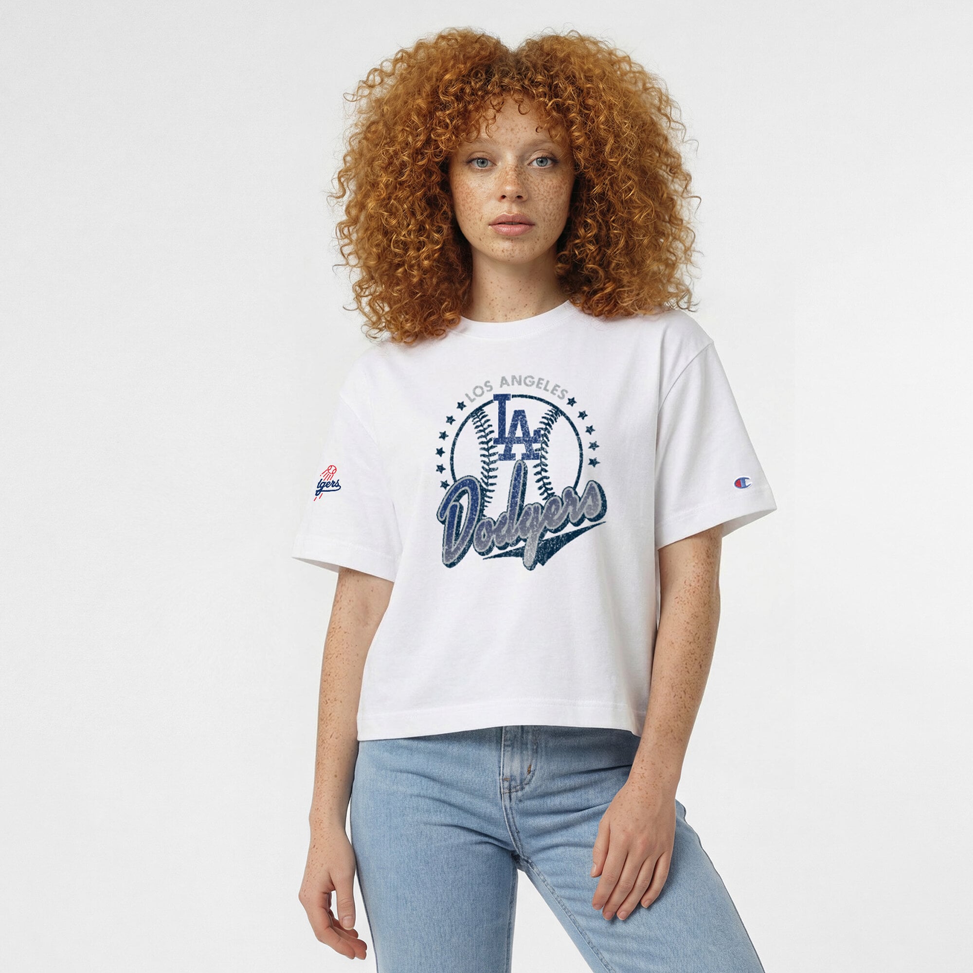 Women's Champion White Los Angeles Dodgers All-Star T-Shirt
