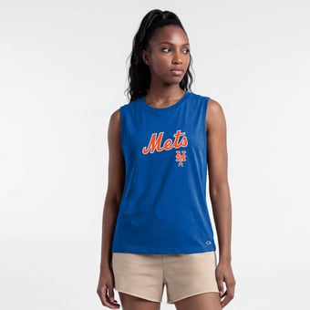 Women's Champion  Royal New York Mets Muscle Tank Top