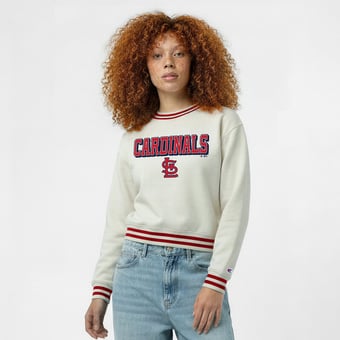 Women's Champion  Cream St. Louis Cardinals Reverse Weave Sweatshirt