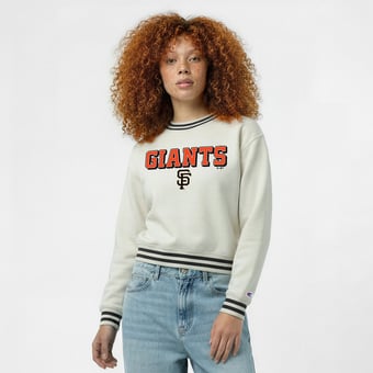 Women's Champion  Cream San Francisco Giants Reverse Weave Sweatshirt
