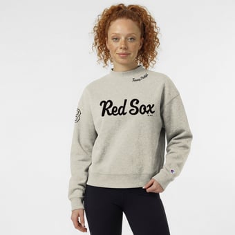 Women's Champion Stone Boston Red Sox Triumph Tri-Blend Sweatshirt