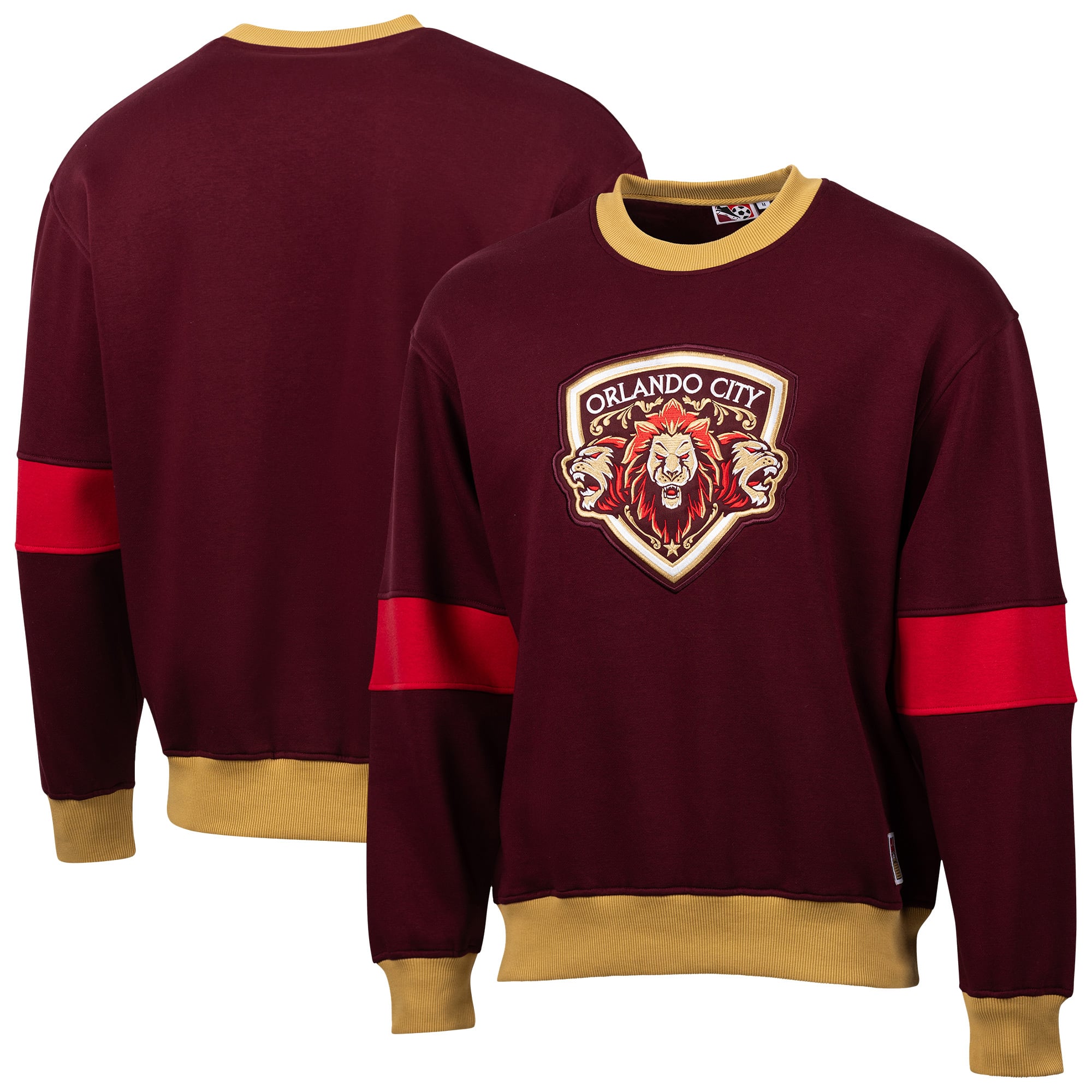 Unisex Sport Design Sweden Burgundy Orlando City SC Relaxed Block Sweatshirt
