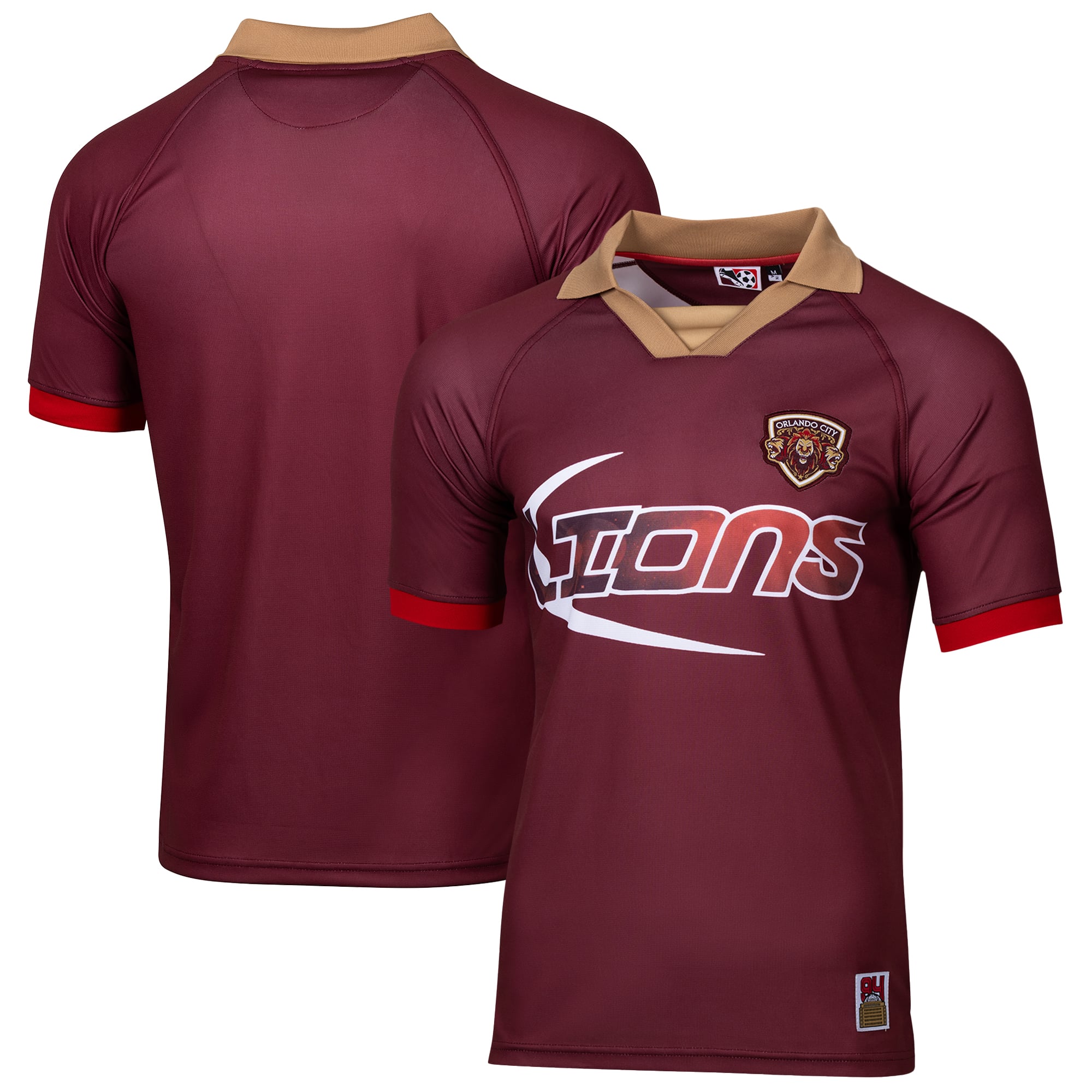 Men's Sport Design Sweden Burgundy Orlando City SC 2026 Archive Sublimated Retro Polo
