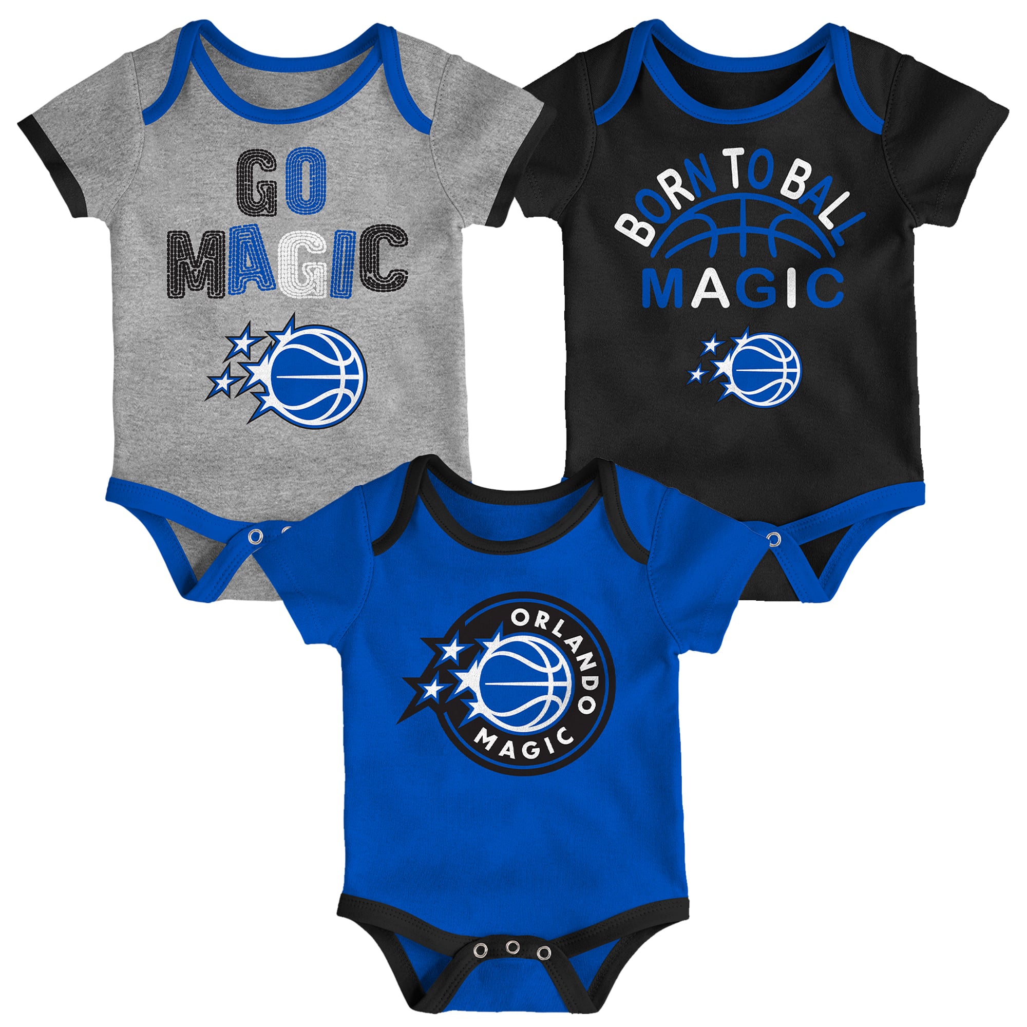 Newborn & Infant Outerstuff Orlando Magic Born To Ball 3-Pack Bodysuit Set