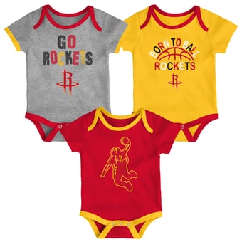 Newborn & Infant Outerstuff Houston Rockets Born To Ball 3-Pack Bodysuit Set