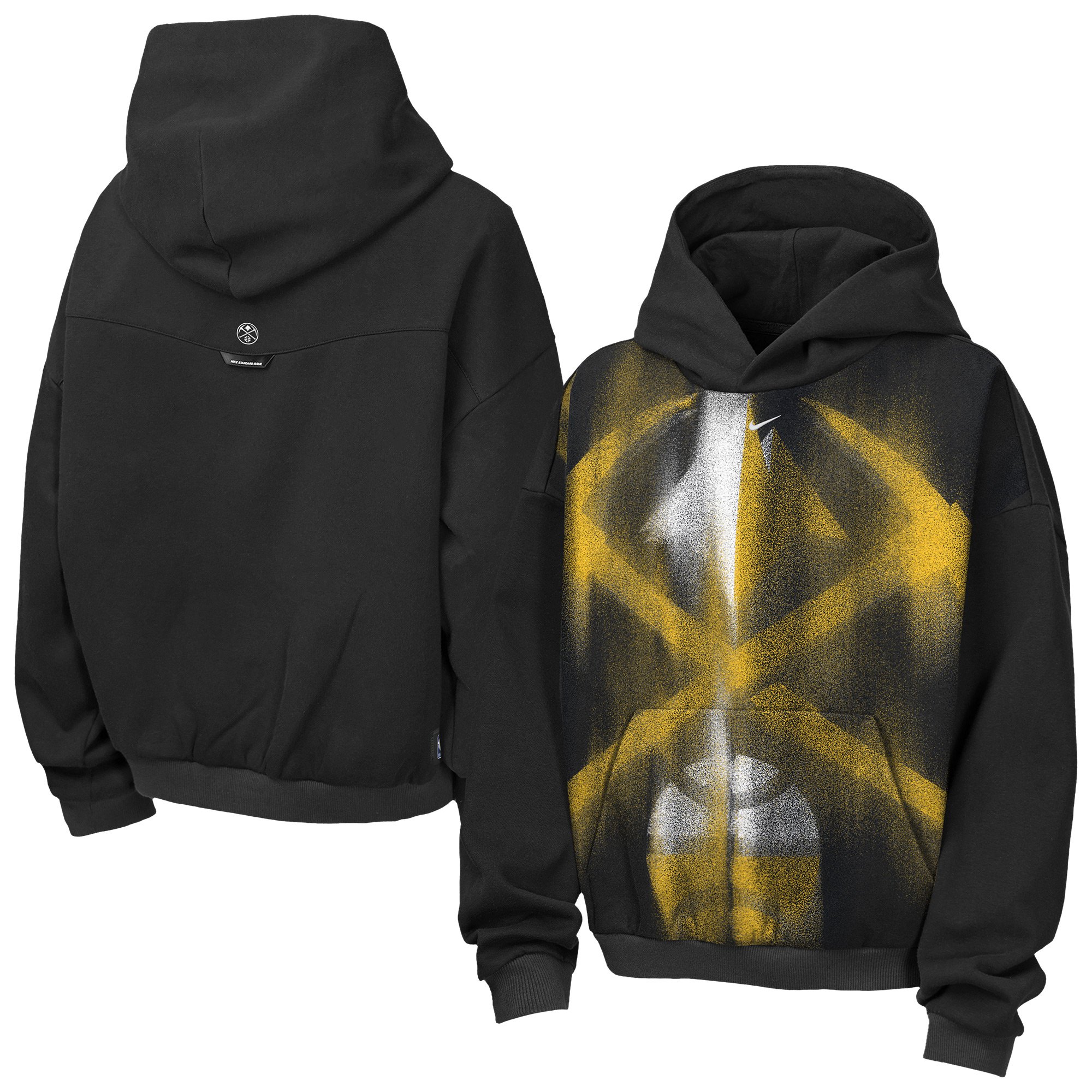Youth Nike  Black Denver Nuggets 2026/27 Standard Issue Practice Icon Fleece Pullover Hoodie