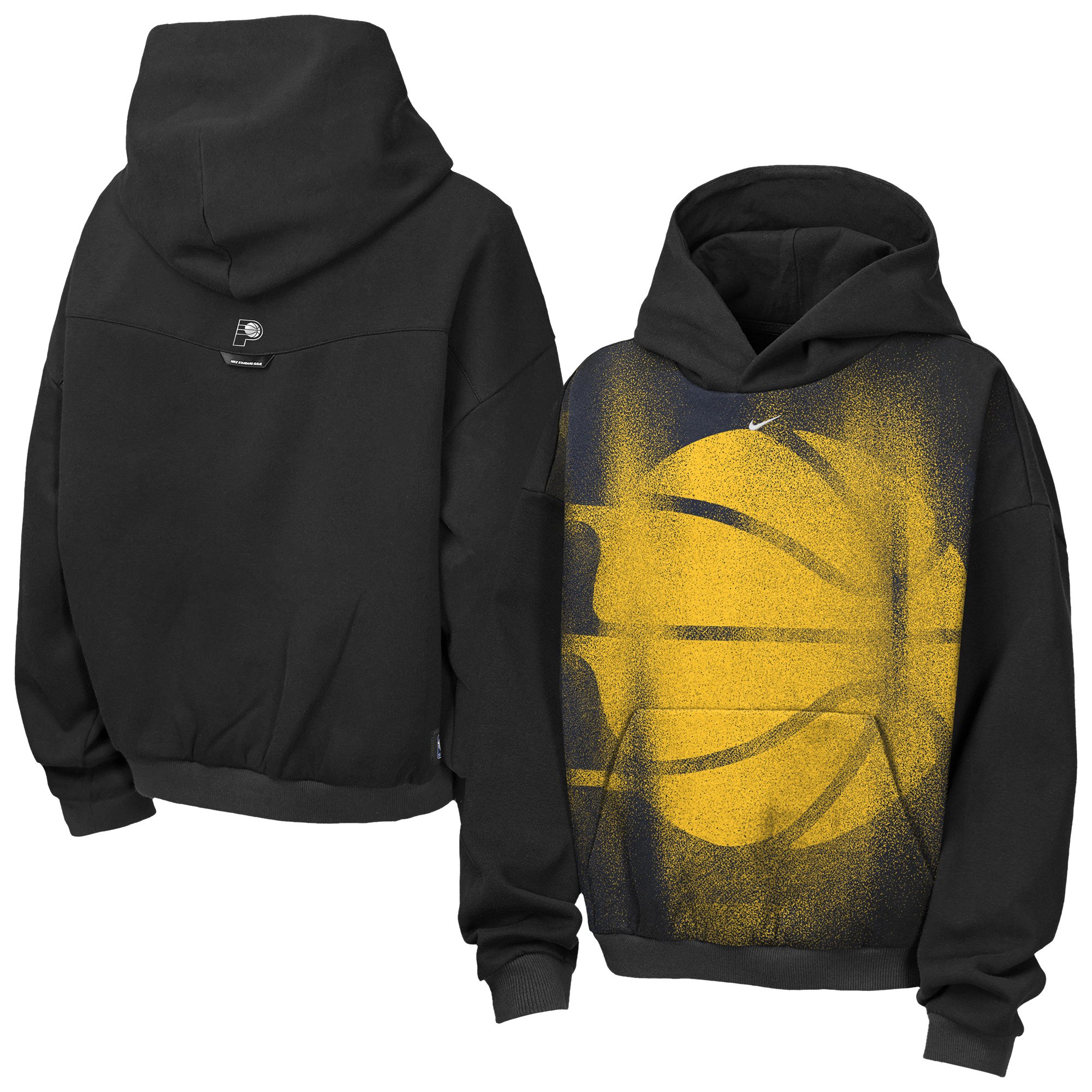Nike Big Boys' and Girls' Black Indiana Pacers 2026 Standard Issue Practice Icon Fleece Pullover Hoodie - Black