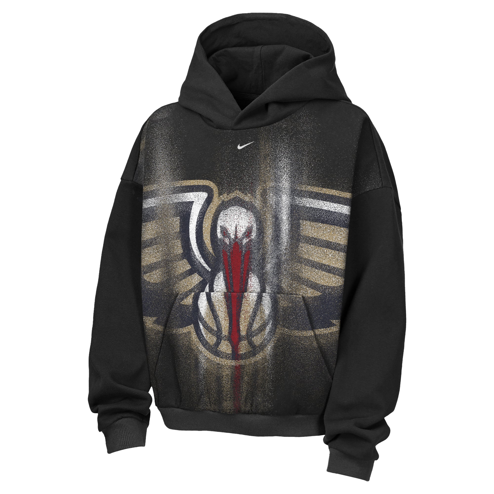 Youth Nike Black New Orleans Pelicans 2026/27 Standard Issue Practice Icon Fleece Pullover Hoodie
