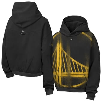 Youth Nike  Black Golden State Warriors 2026/27 Standard Issue Practice Icon Fleece Pullover Hoodie