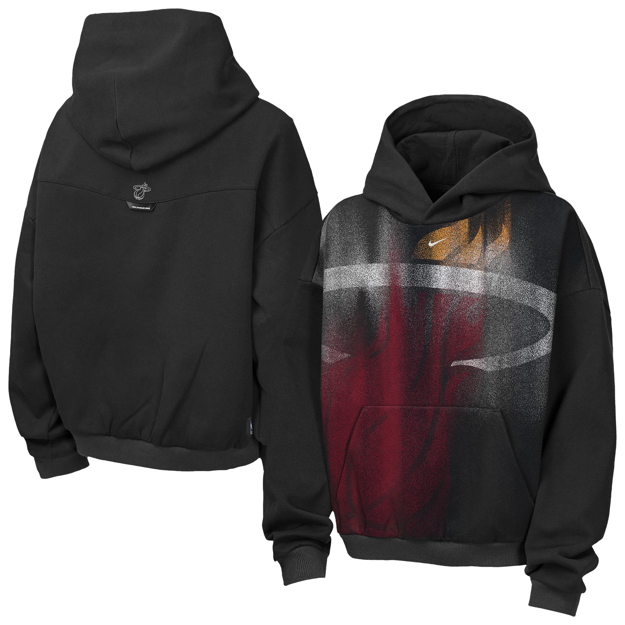 Youth Nike  Black Miami Heat 2026/27 Standard Issue Practice Icon Fleece Pullover Hoodie