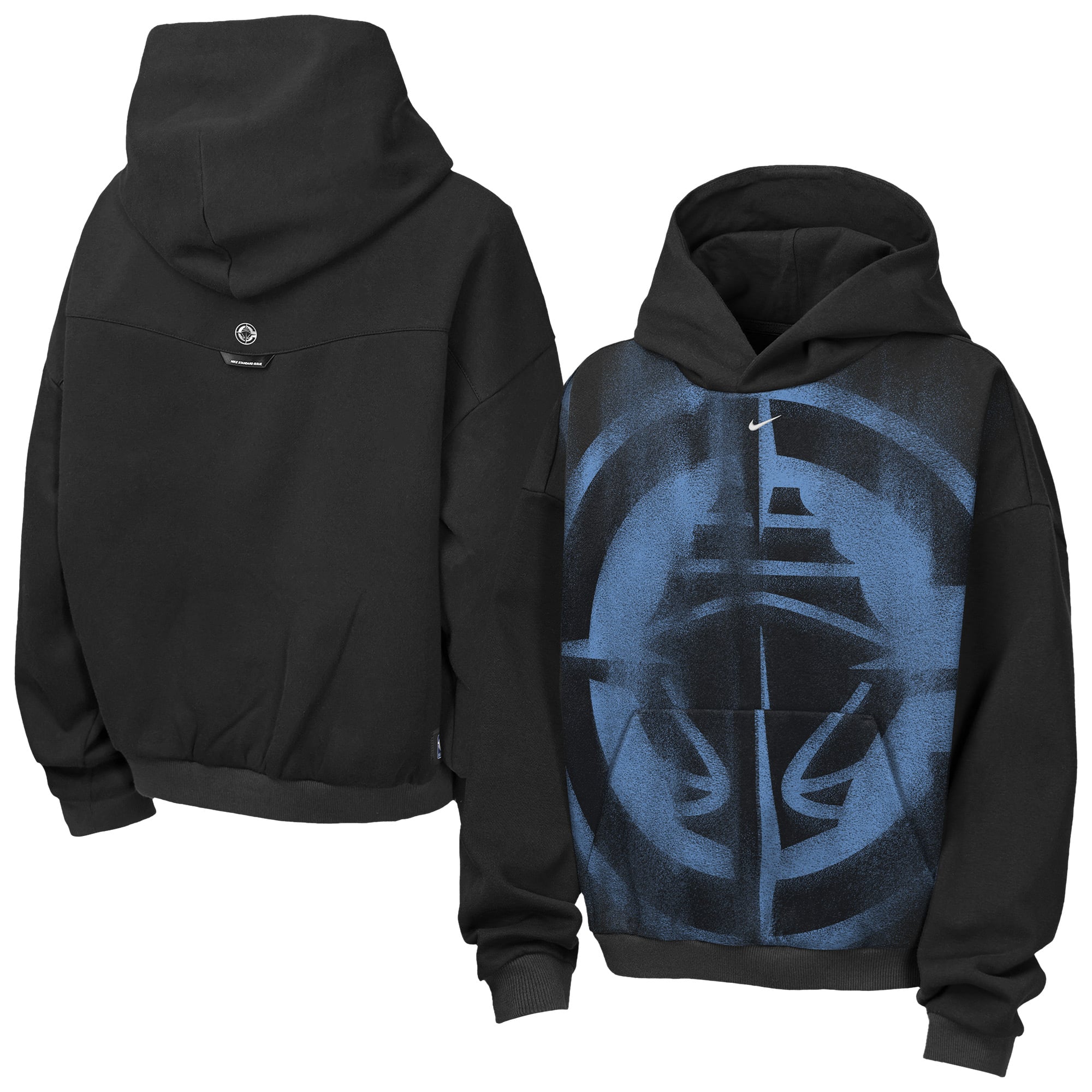 Youth Nike Black LA Clippers 2026/27 Standard Issue Practice Icon Fleece Pullover Hoodie