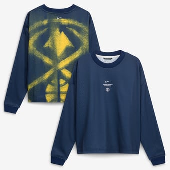 Youth Nike  Navy Denver Nuggets 2026 Standard Issue Pre-Game Performance Long Sleeve T-Shirt
