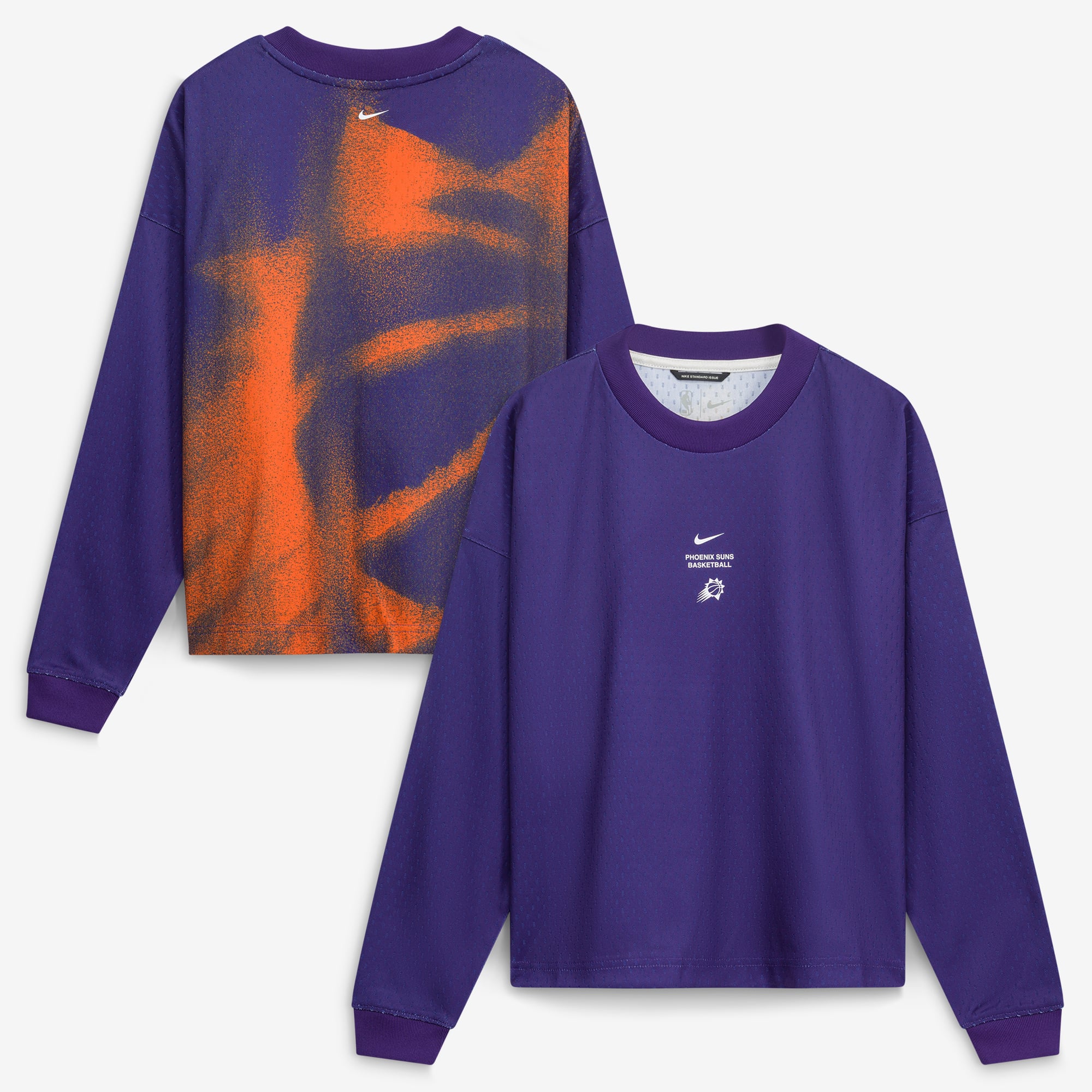 Youth Nike  Purple Phoenix Suns 2026/27 Standard Issue Pre-Game Performance Long Sleeve T-Shirt