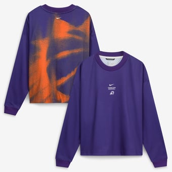 Youth Nike  Purple Phoenix Suns 2026 Standard Issue Pre-Game Performance Long Sleeve T-Shirt