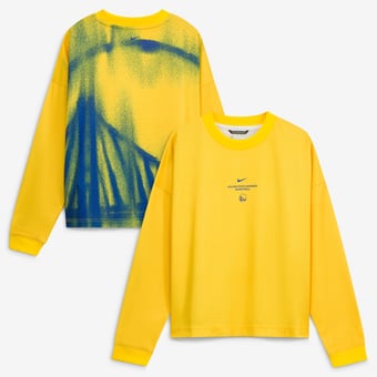 Youth Nike  Gold Golden State Warriors 2026/27 Standard Issue Pre-Game Performance Long Sleeve T-Shirt