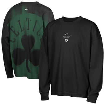 Youth Nike  Black Boston Celtics 2026 Standard Issue Pre-Game Performance Long Sleeve T-Shirt