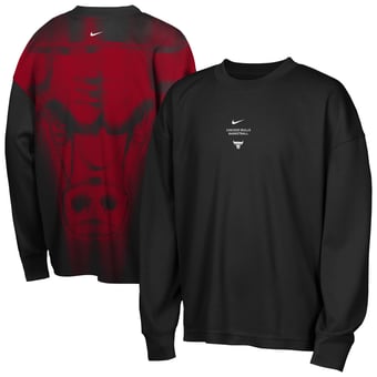 Youth Nike  Black Chicago Bulls 2026 Standard Issue Pre-Game Performance Long Sleeve T-Shirt