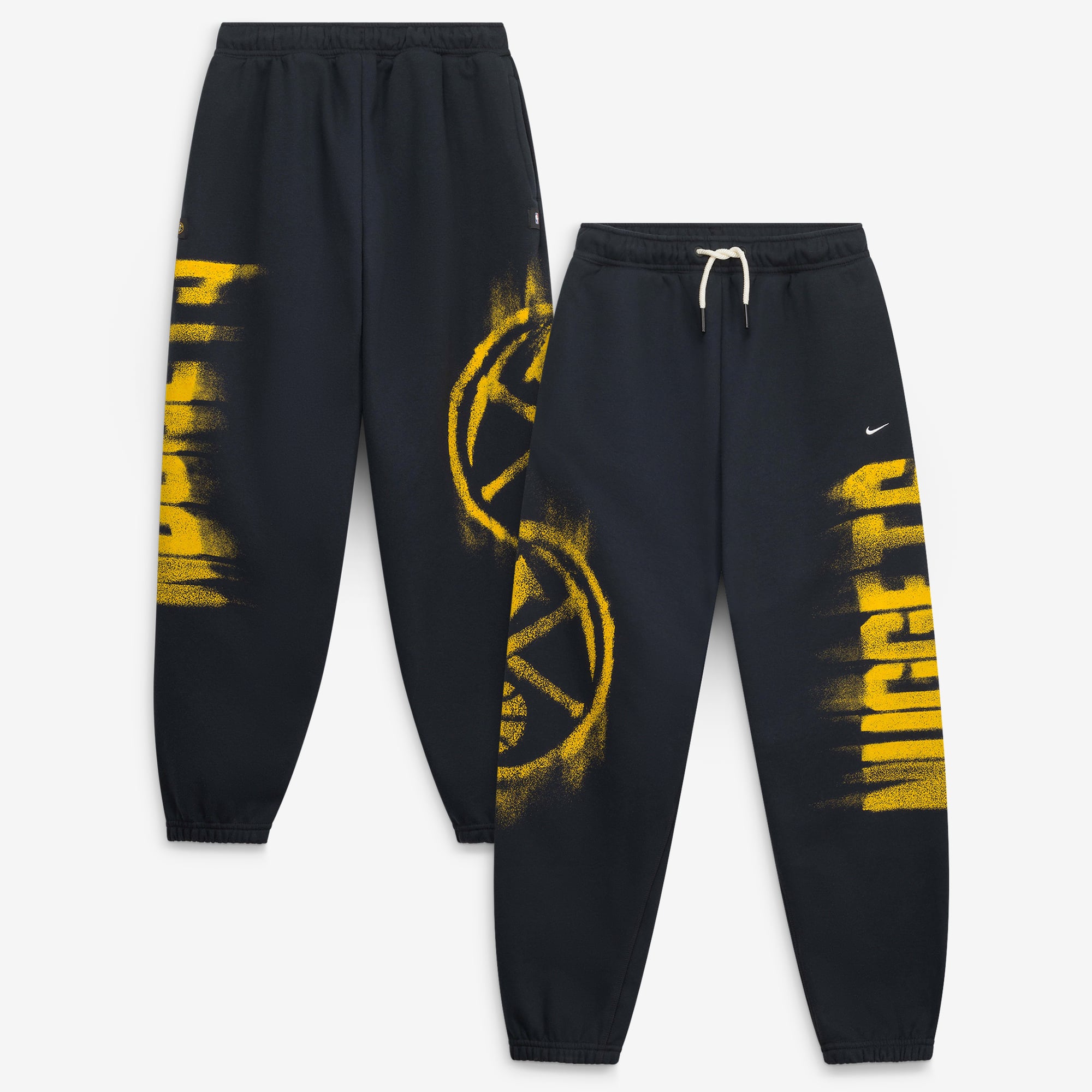 Youth Nike  Black Denver Nuggets 2026/27 Standard Issue Authentic Wordmark Fleece Pants