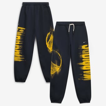Youth Nike  Black Golden State Warriors 2026/27 Standard Issue Authentic Wordmark Fleece Pants