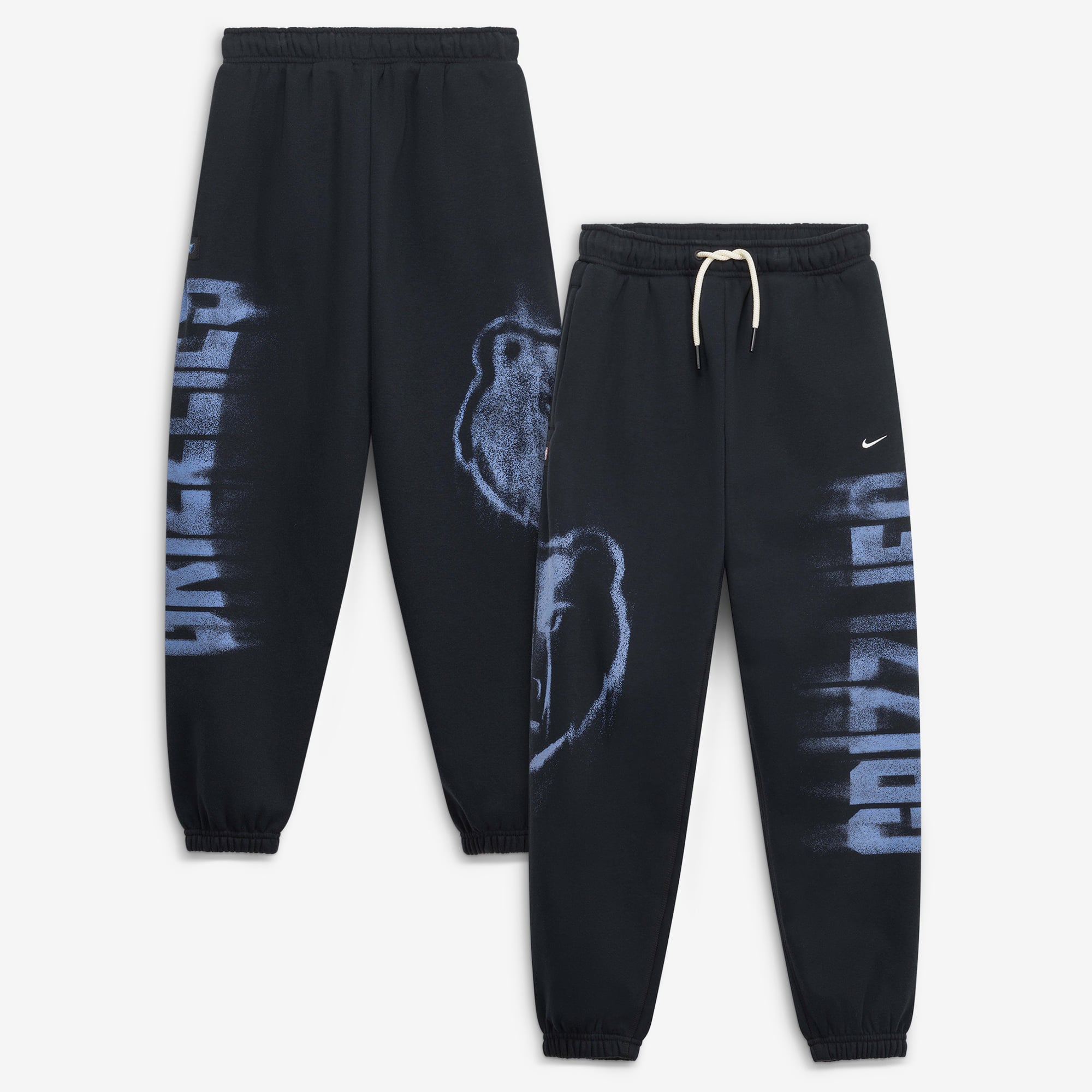 Youth Nike  Black Memphis Grizzlies 2026/27 Standard Issue Authentic Wordmark Fleece Pants