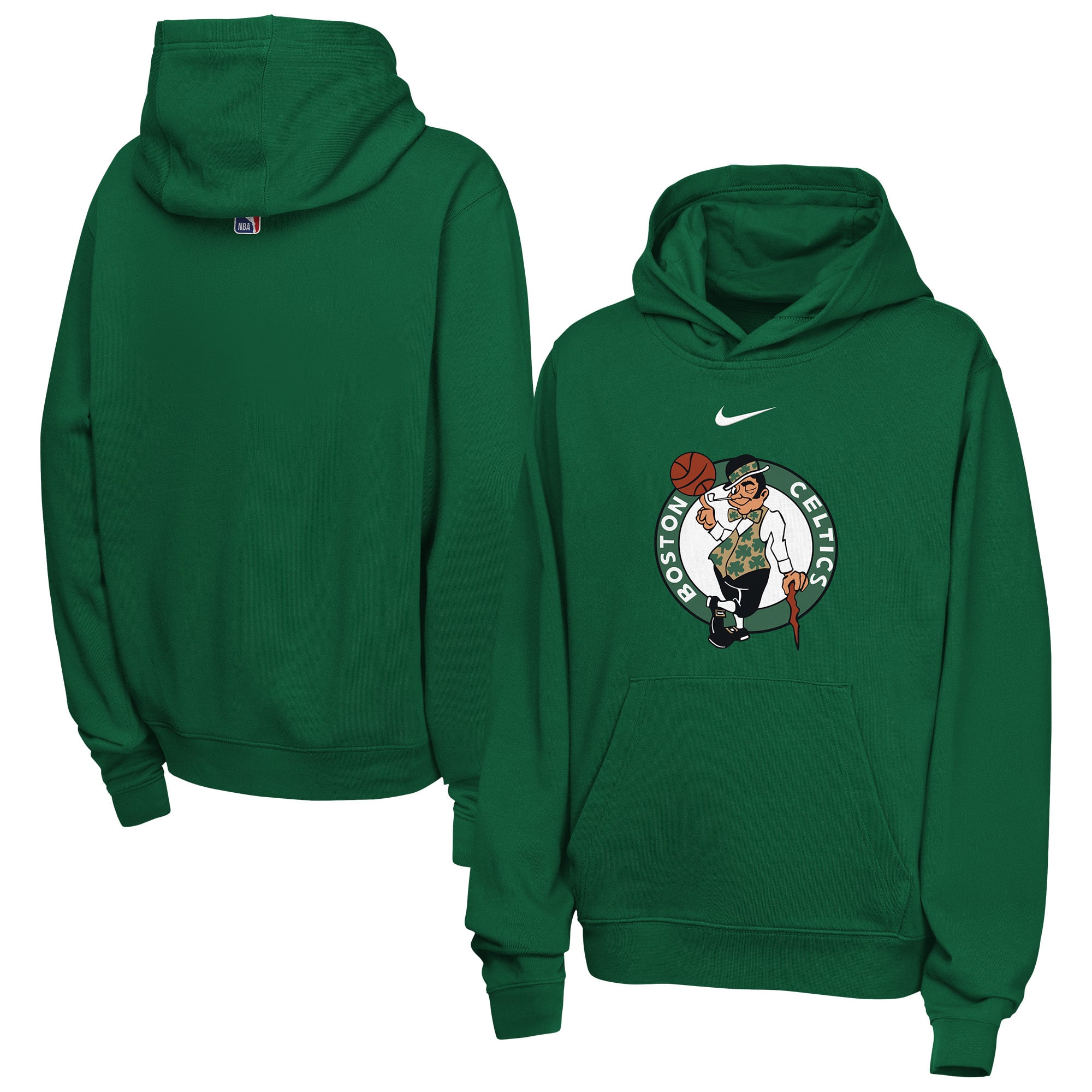Youth Nike Kelly Green Boston Celtics Essential Logo Club Hoodie