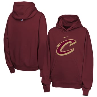 Youth Nike Wine Cleveland Cavaliers Essential Logo Club Hoodie