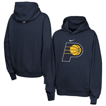 Youth Nike Navy Indiana Pacers Essential Logo Club Hoodie