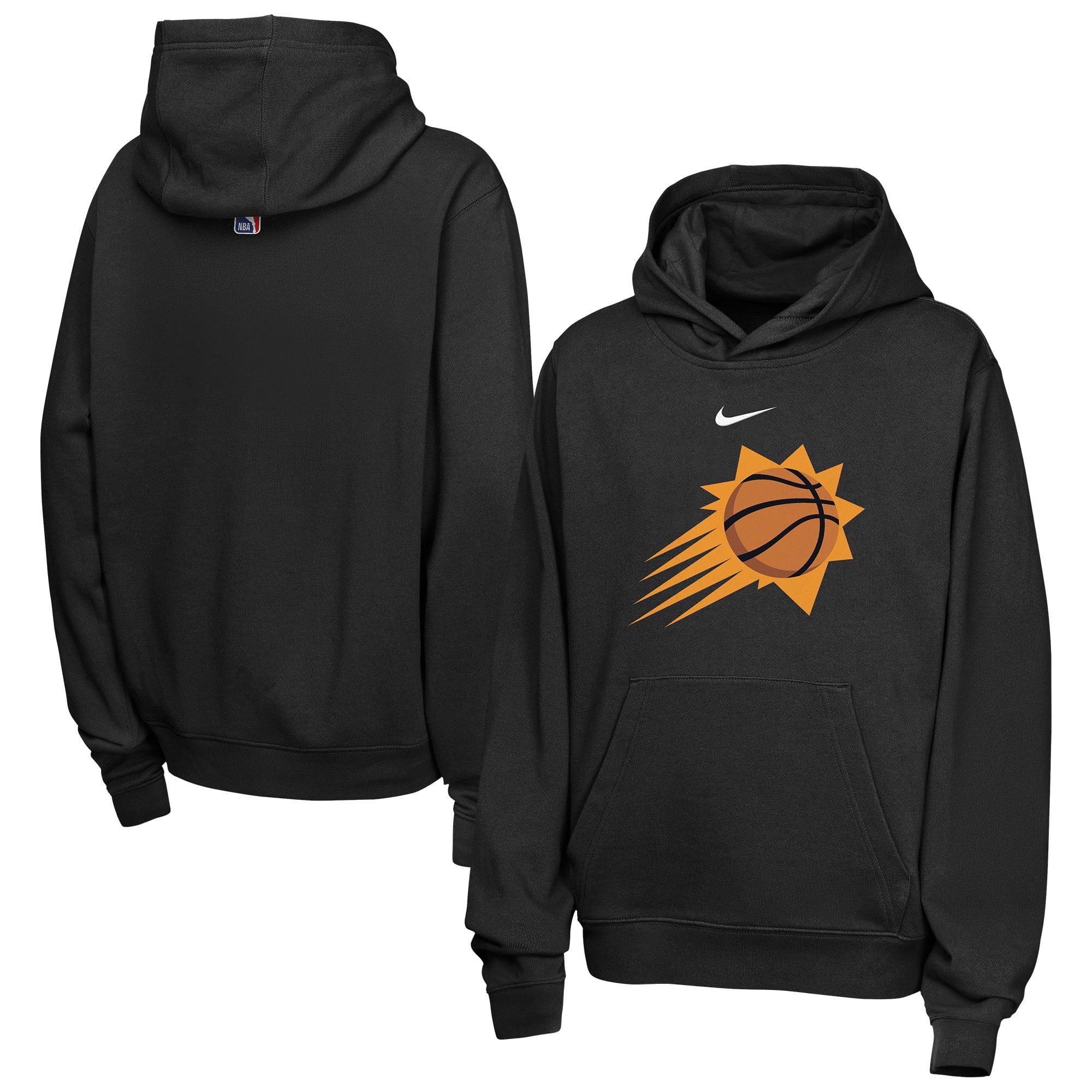 Youth Nike Black Phoenix Suns Essential Logo Club Hoodie