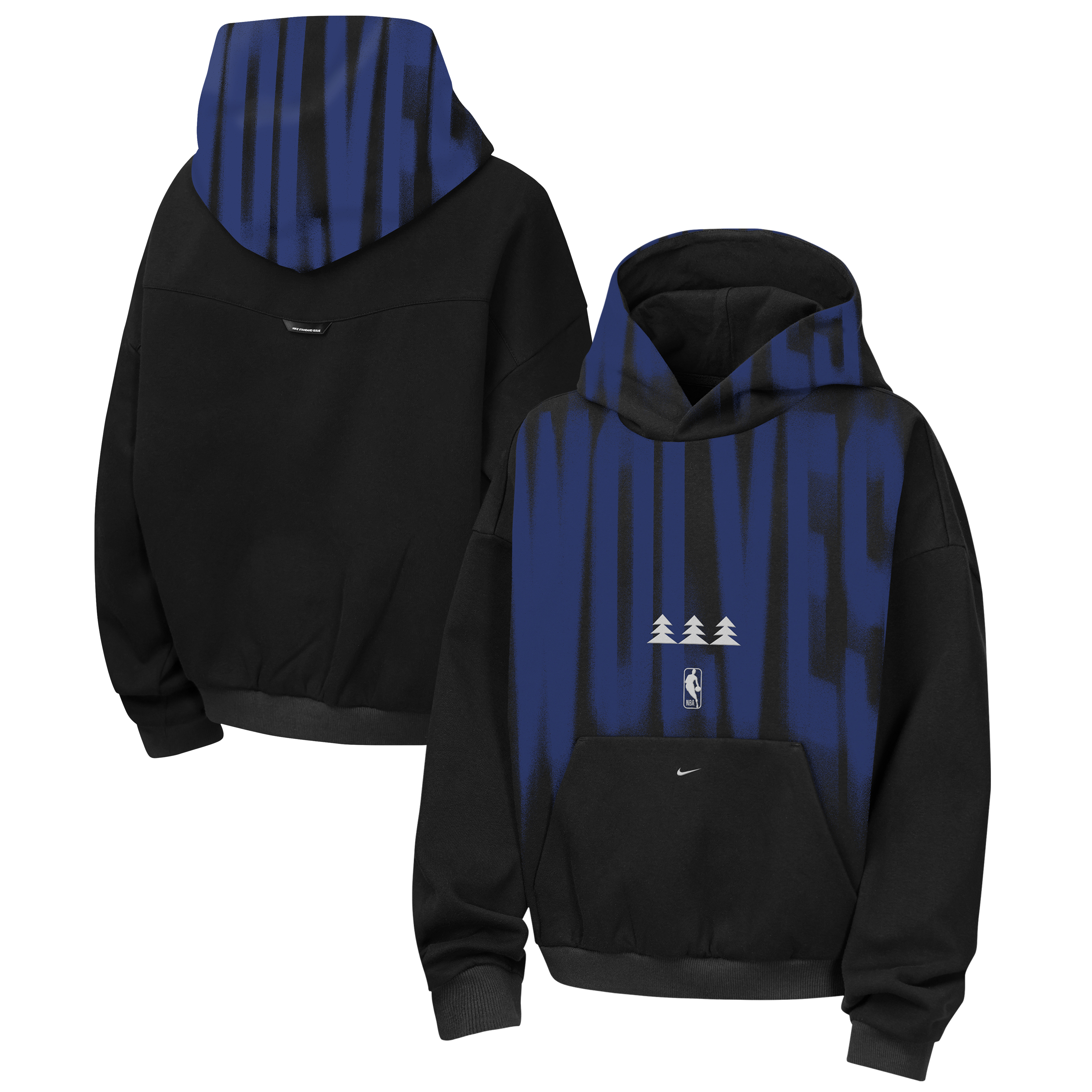 Youth Nike  Black Minnesota Timberwolves 2026/27 Standard Issue Authentic Wordmark Fleece Pullover Hoodie