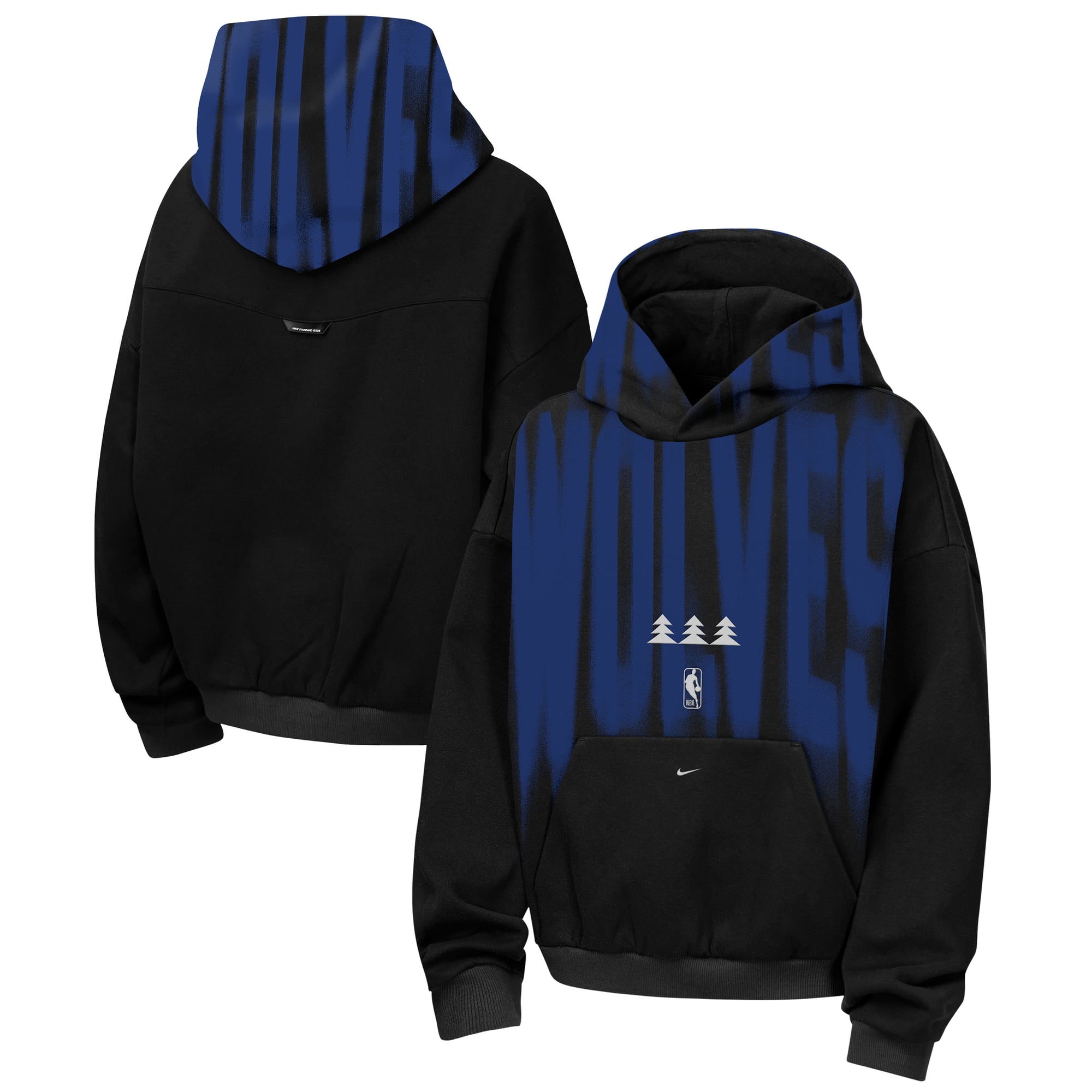 Youth Nike Black Minnesota Timberwolves 2026/27 Standard Issue Authentic Wordmark Fleece Pullover Hoodie