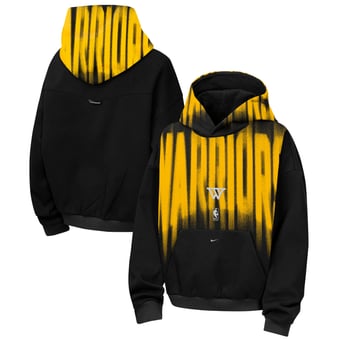 Youth Nike  Black Golden State Warriors 2026/27 Standard Issue Authentic Wordmark Fleece Pullover Hoodie