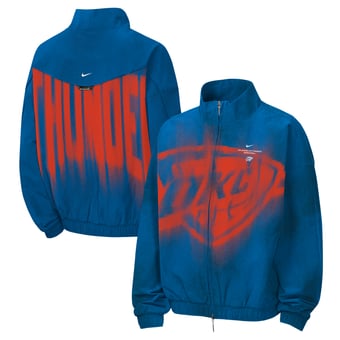 Youth Nike  Blue Oklahoma City Thunder 2026/27 Standard Issue On-Court Authentic Game Full-Zip Jacket