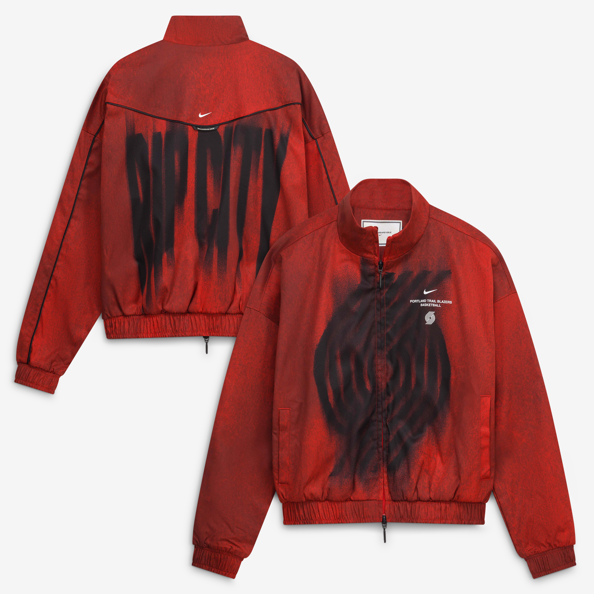 Youth Nike Red Portland Trail Blazers 2026/27 Standard Issue On-Court Authentic Game Full-Zip Jacket