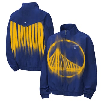 Youth Nike  Royal Golden State Warriors 2026/27 Standard Issue On-Court Authentic Game Full-Zip Jacket