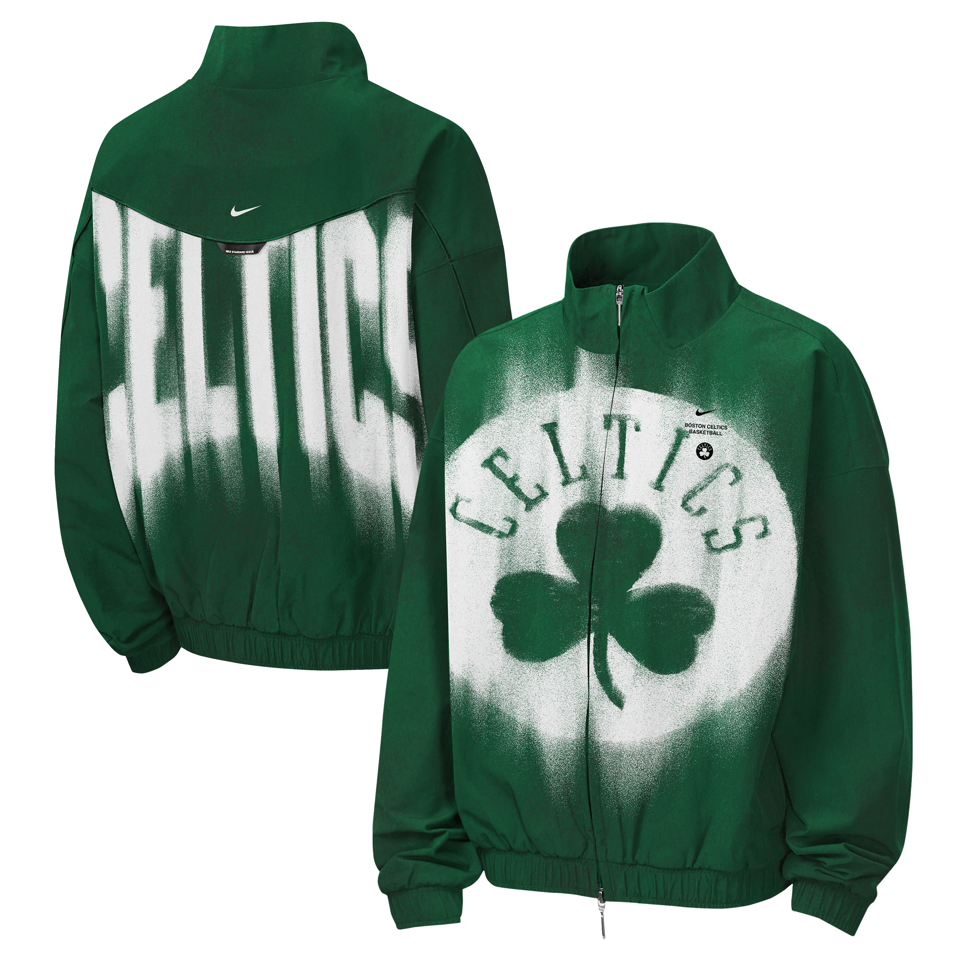 Youth Nike Kelly Green Boston Celtics 2026/27 Standard Issue On-Court Authentic Game Full-Zip Jacket