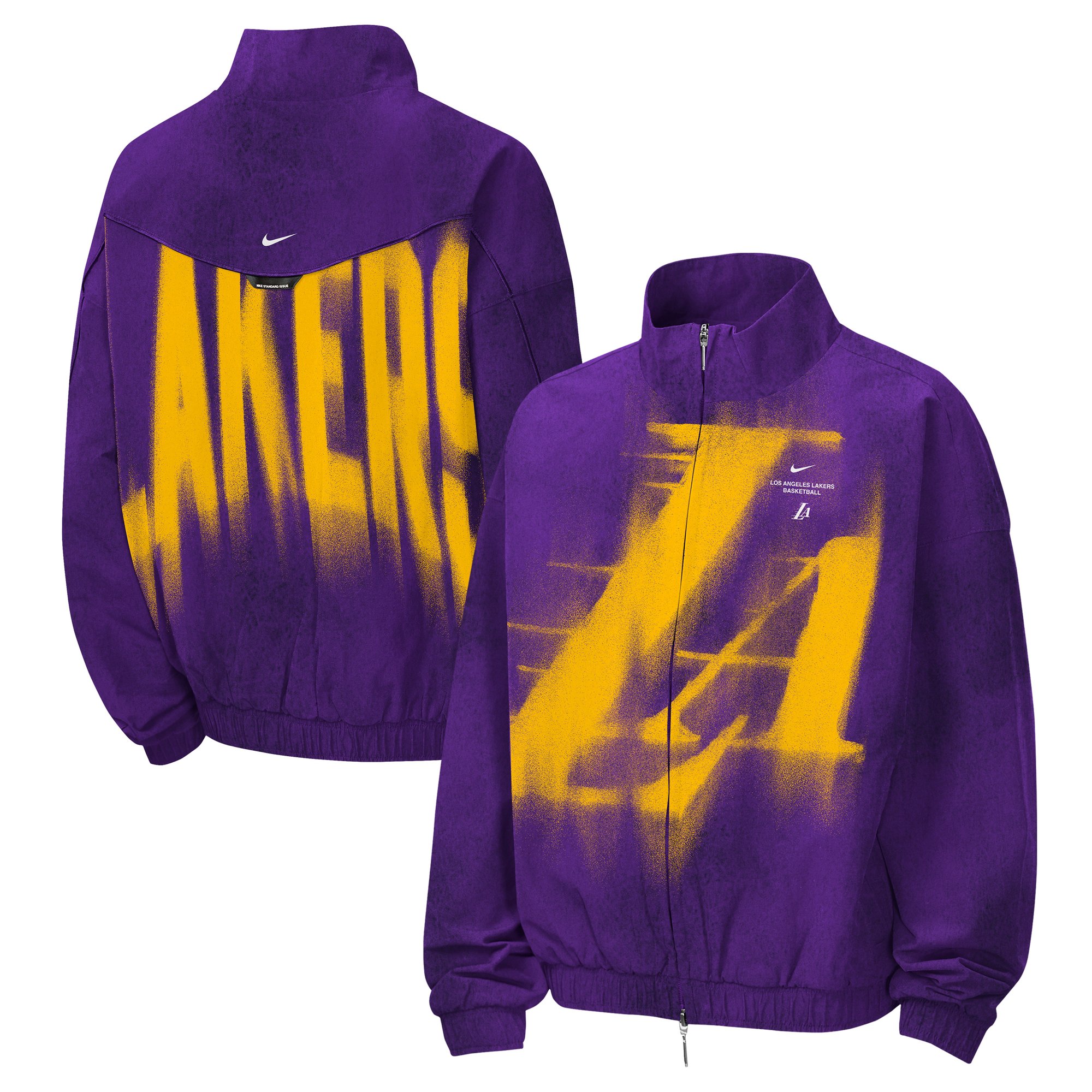 Youth Nike Purple Los Angeles Lakers 2026/27 Standard Issue On-Court Authentic Game Full-Zip Jacket
