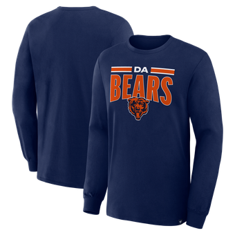 Men's Navy Chicago Bears Da Bears Long Sleeve T-Shirt