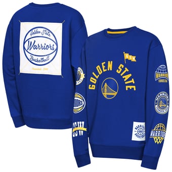 Youth Outerstuff Royal Golden State Warriors Decorated Honor Sweatshirt