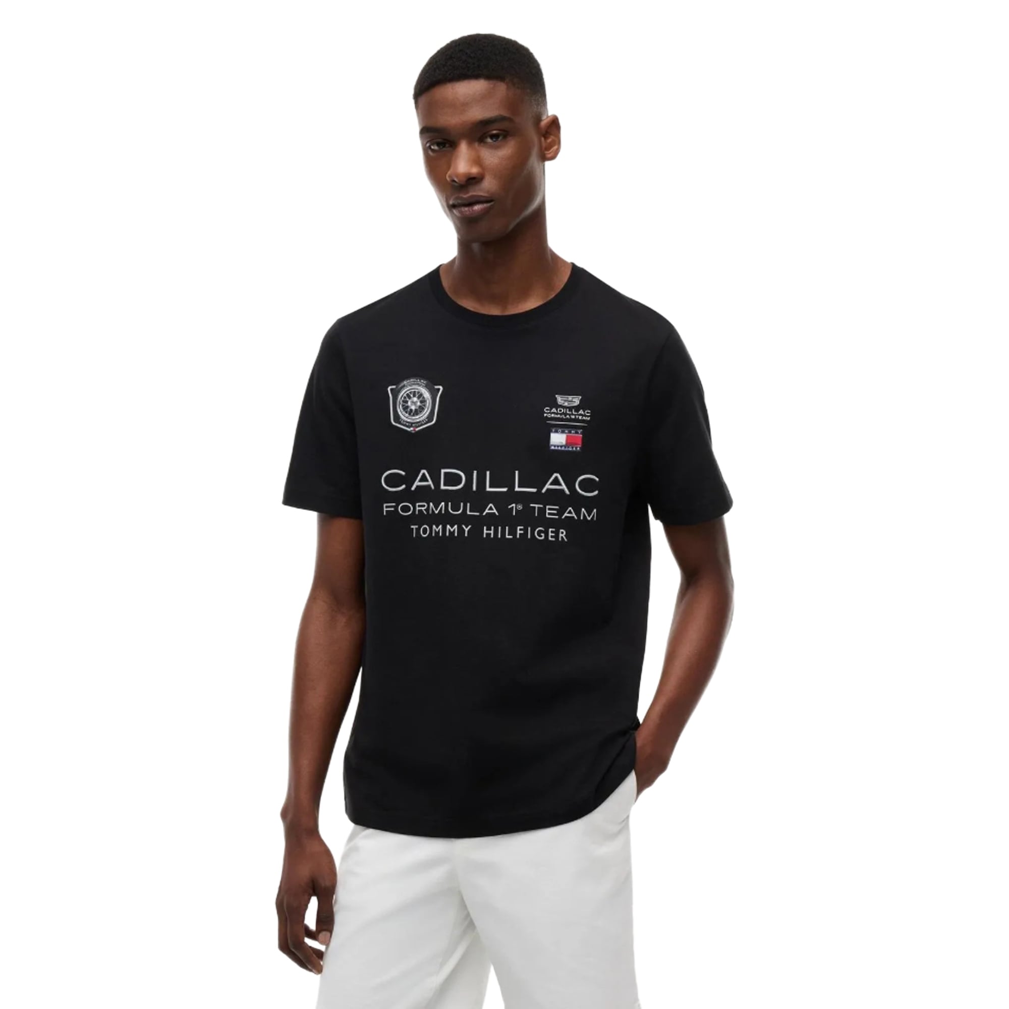Cadillac Tommy Hilfiger Car Graphic T-Shirt - Black