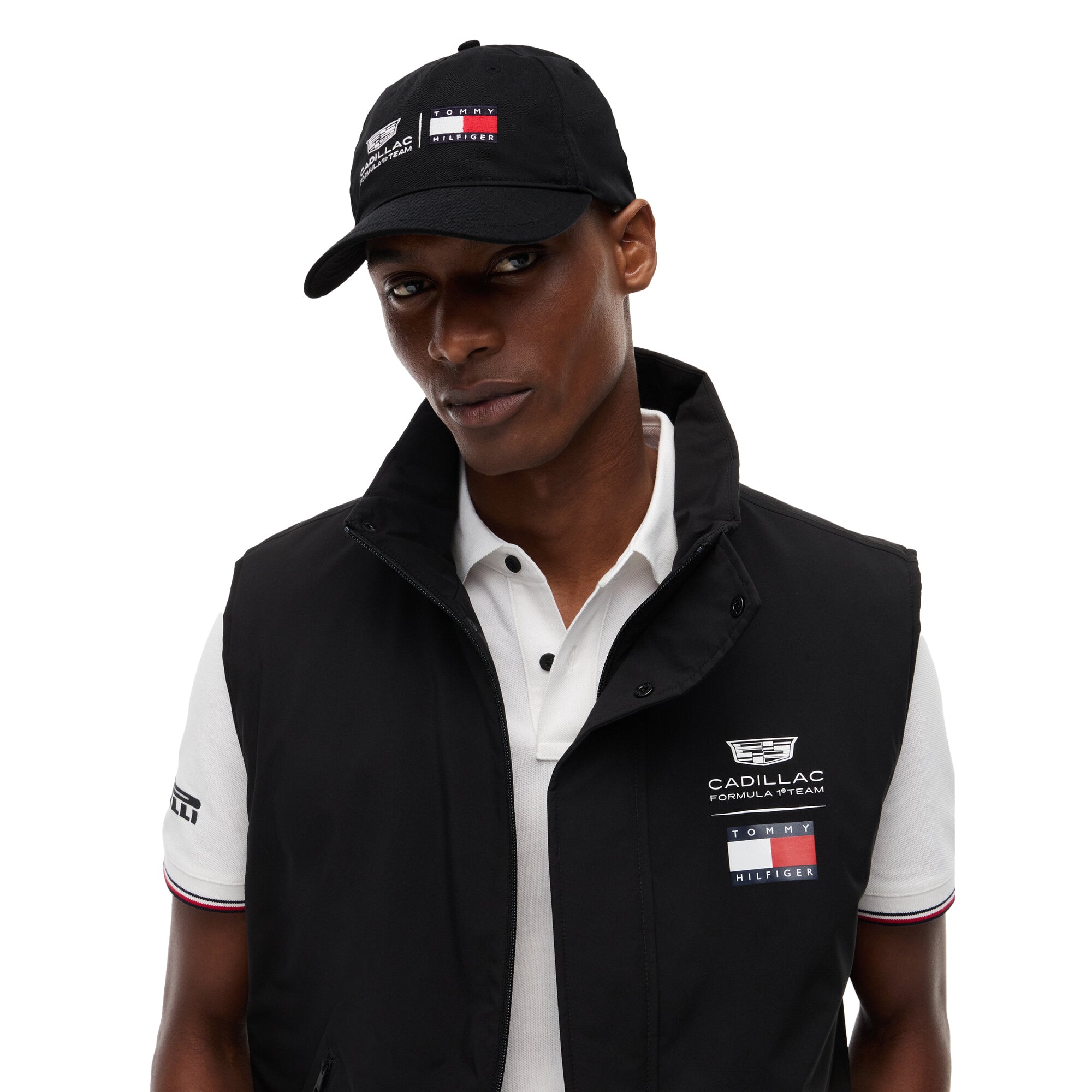 Cadillac Tommy Hilfiger Logo-Kappe – Schwarz – Unisex