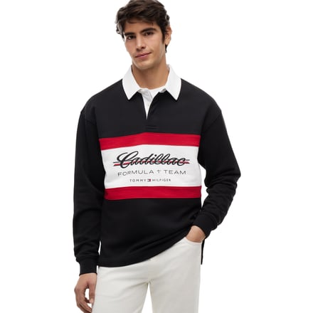 Cadillac Tommy Hilfiger Panelled Rugby - Nero