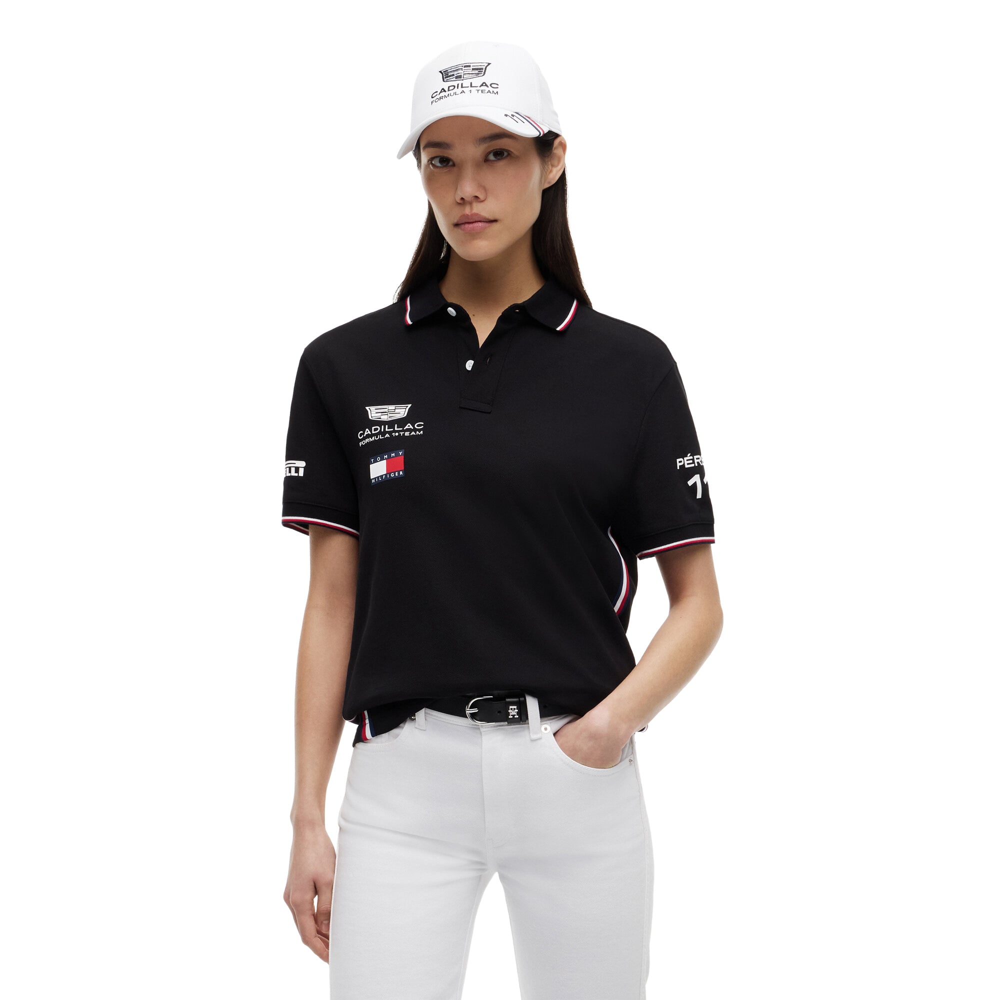 Cadillac Tommy Hilfiger 2026 Sergio Perez Team Polo - Black