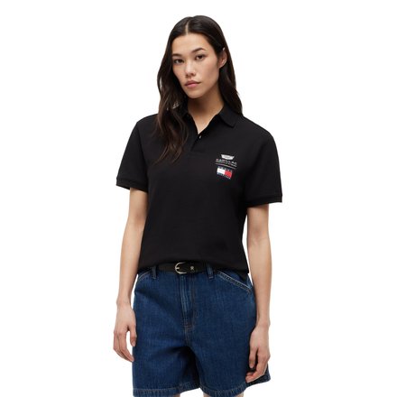 Cadillac Tommy Hilfiger Logo Polo - Black