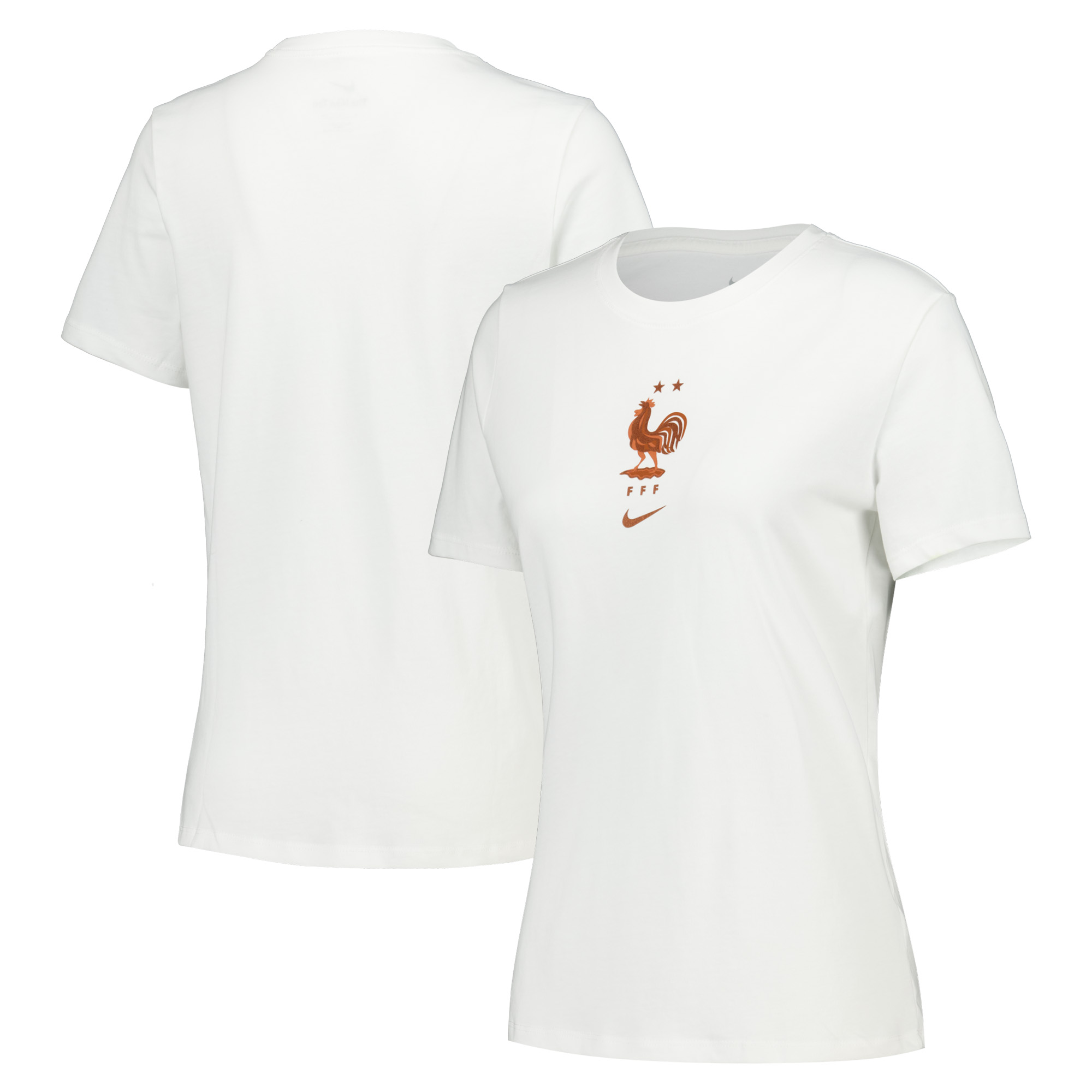 T-shirt Nike France à écusson - Blanc - Femme