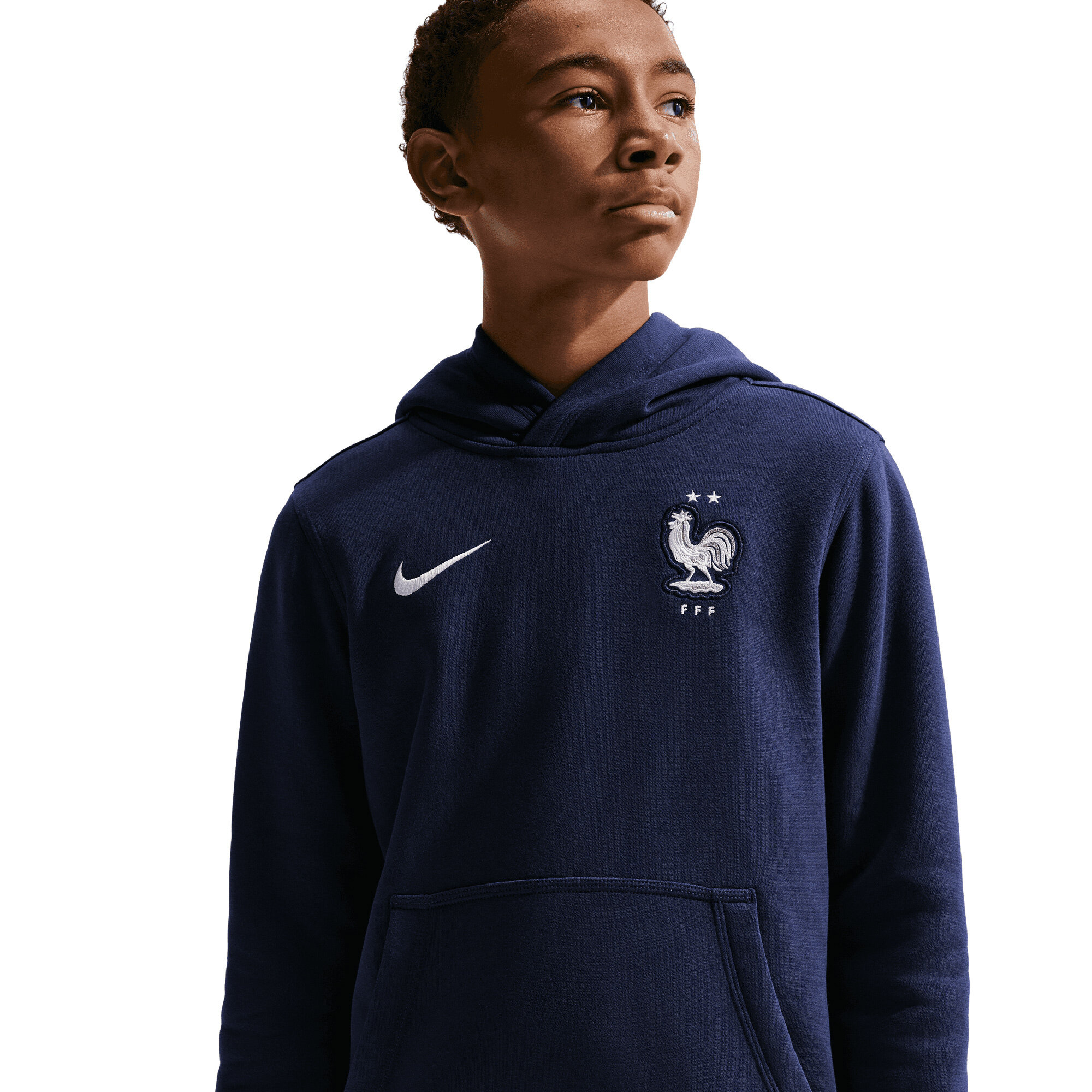 Sweat à capuche Nike Club France - Bleu foncé - Enfant