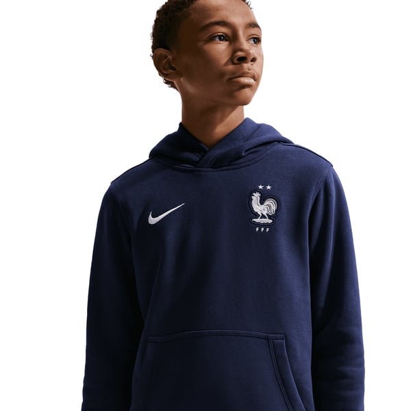Sweat à capuche Nike Club France - Bleu foncé - Enfant