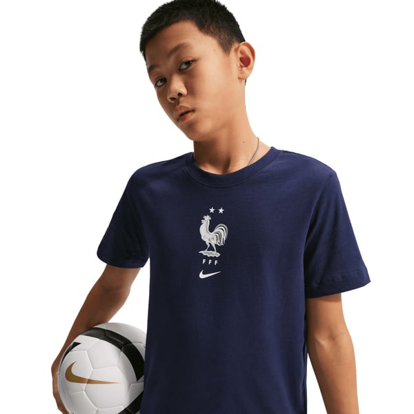 T-shirt Nike France à écusson - Bleu foncé - Enfant